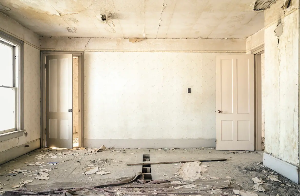 Waste disposal crew managing a cleanout project in South Huntingdon